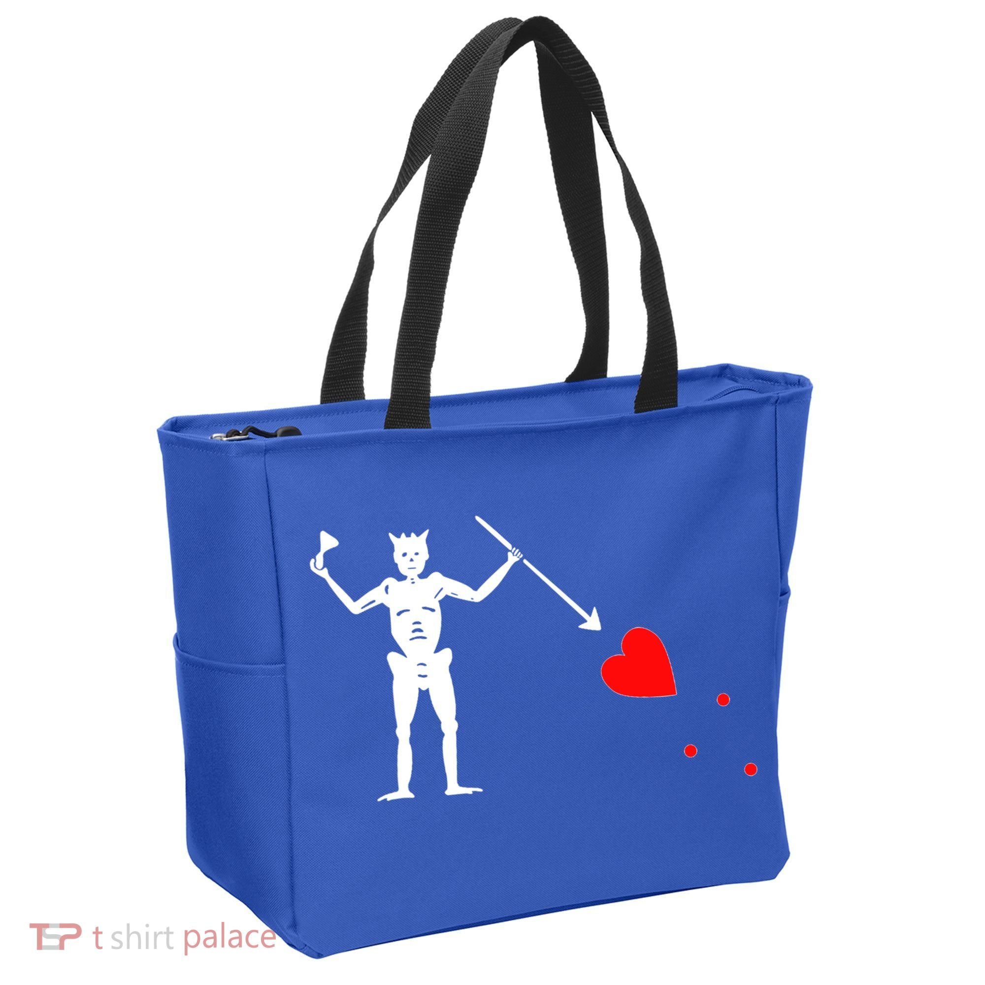 Funny North Carolina Pirate Flag Gift OBX Blackbeards Jolly Roger Gift Tote Bag