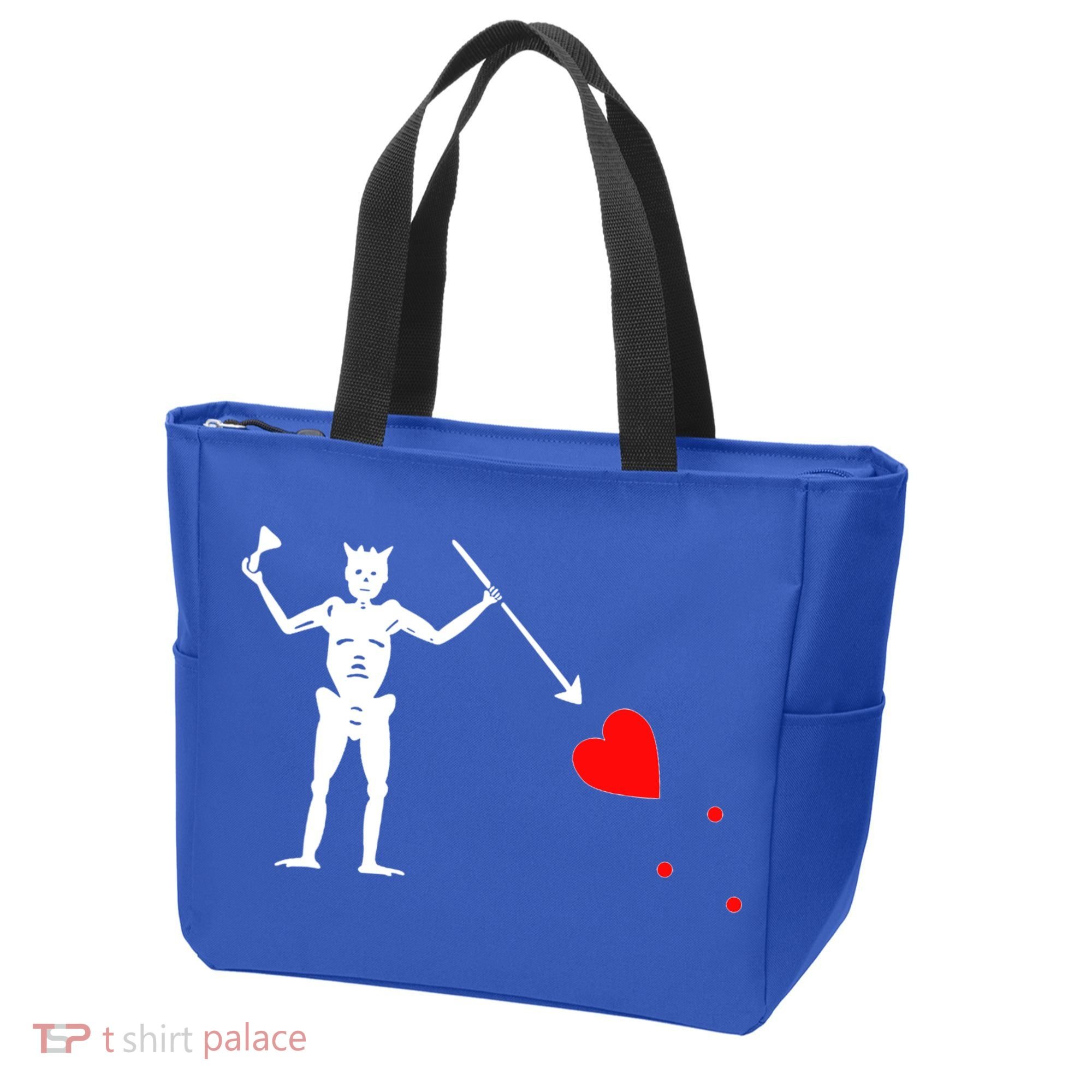 Funny North Carolina Pirate Flag Gift OBX Blackbeards Jolly Roger Gift Tote Bag