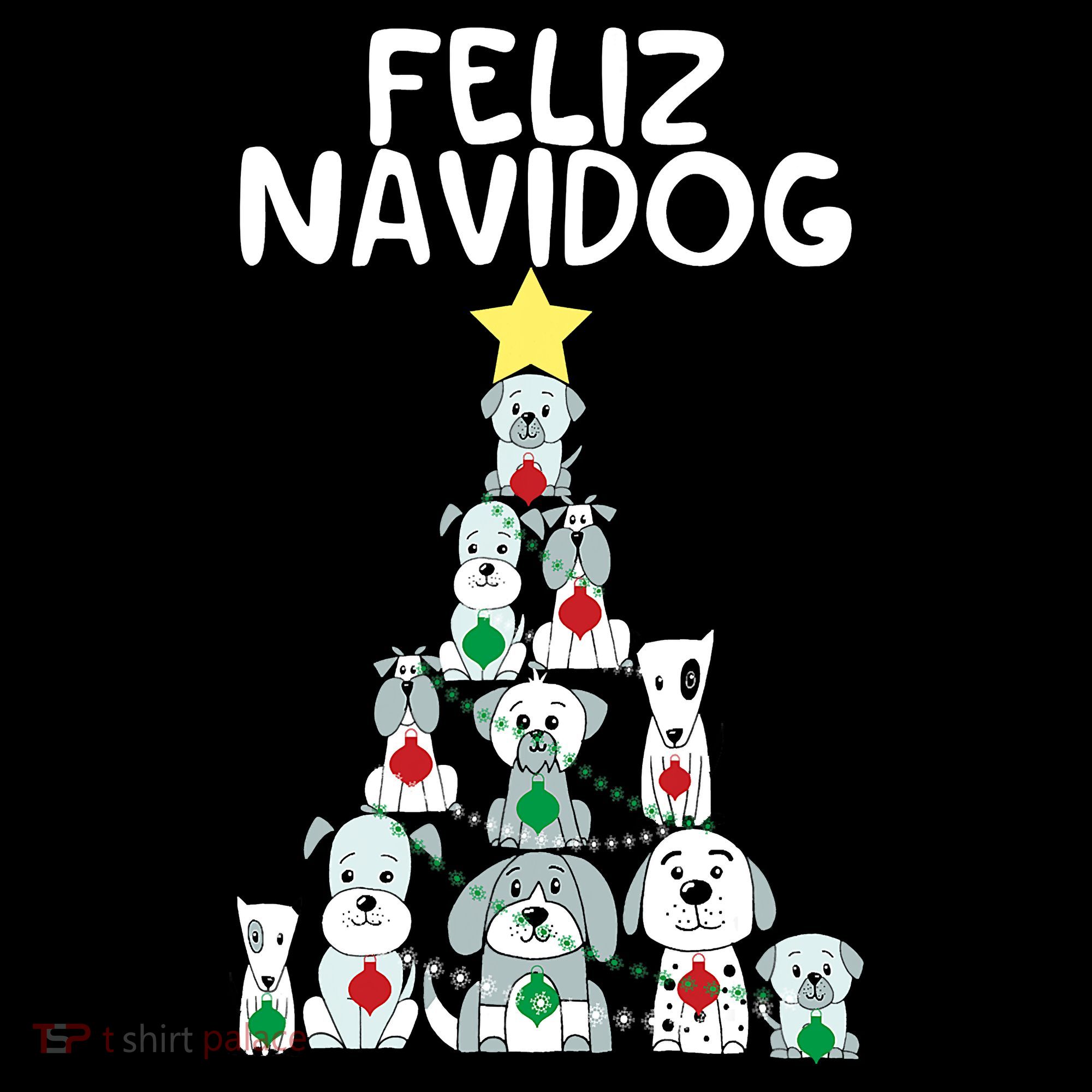 Feliz Navidog Christmas Dog Funny Cute Xmas Tree Coffee Mug