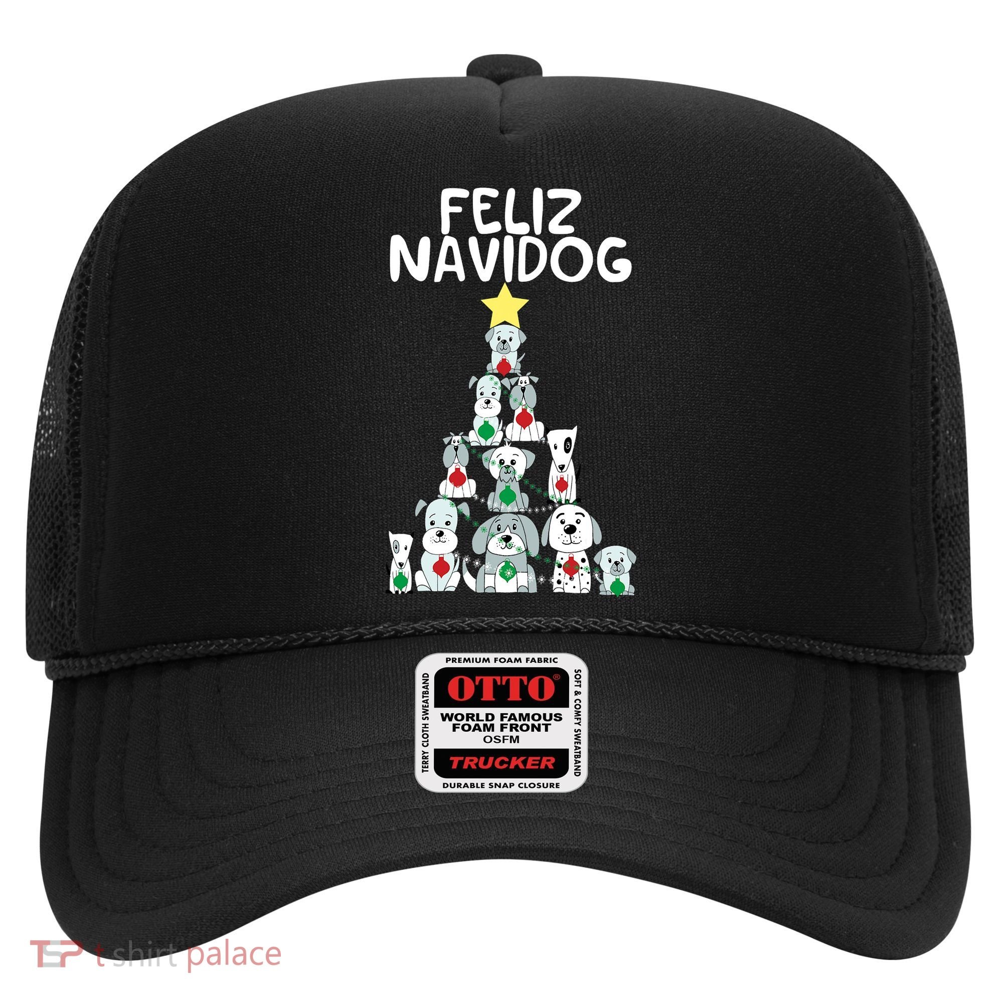 Feliz Navidog Christmas Dog Funny Cute Xmas Tree Hat