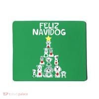 Feliz Navidog Christmas Dog Funny Cute Xmas Tree Mousepad thumb 0