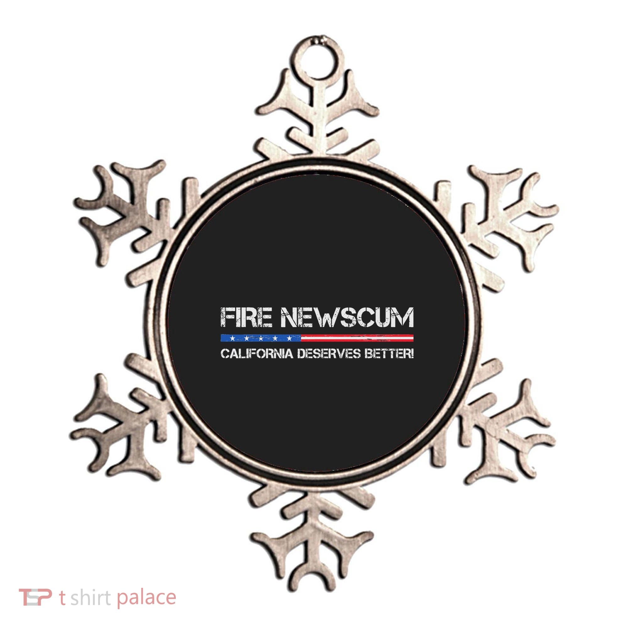 Fire Newscum California Deserves Better Gavin Newsom Ornament