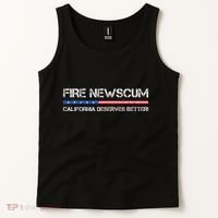 Fire Newscum California Deserves Better Gavin Newsom Tank Top thumb 2