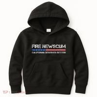 Fire Newscum California Deserves Better Gavin Newsom Kids Hoodie thumb 0