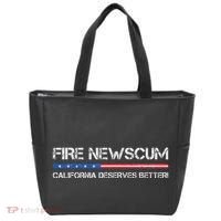 Fire Newscum California Deserves Better Gavin Newsom Tote Bag thumb 0