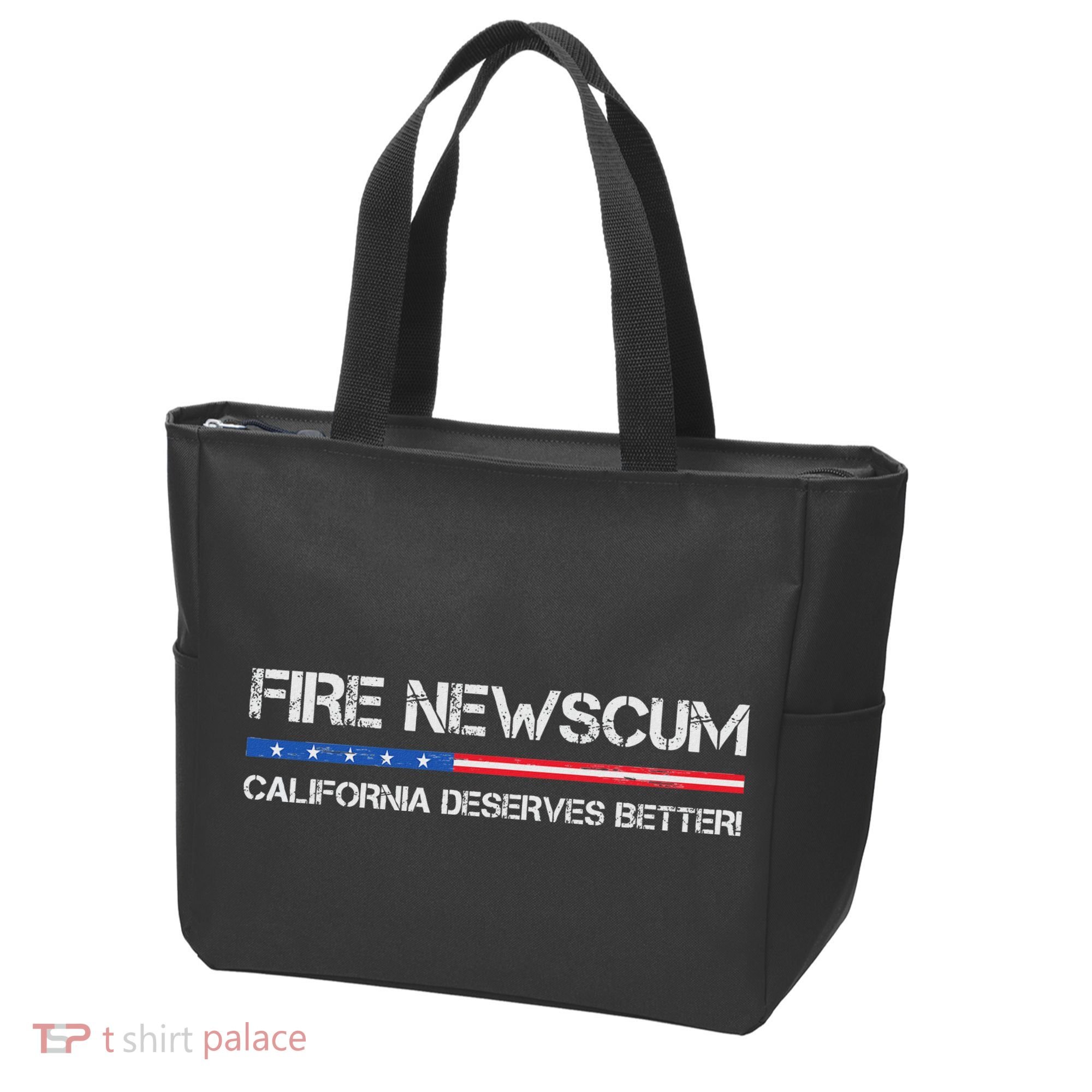 Fire Newscum California Deserves Better Gavin Newsom Tote Bag