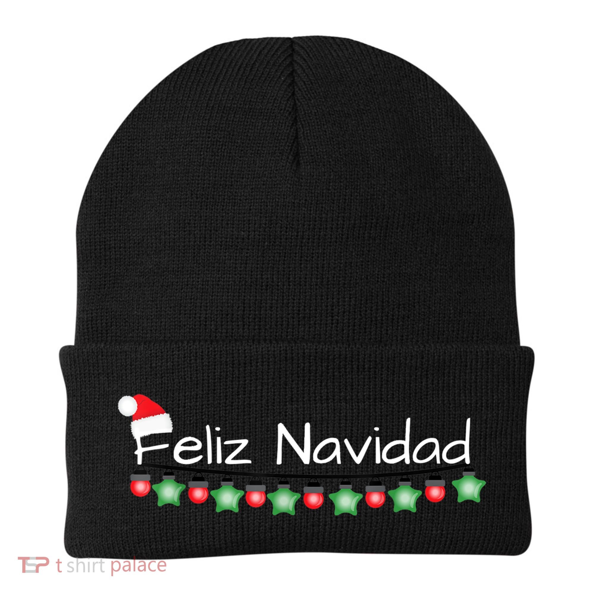 Feliz Navidad Christmas TShirt Beanie