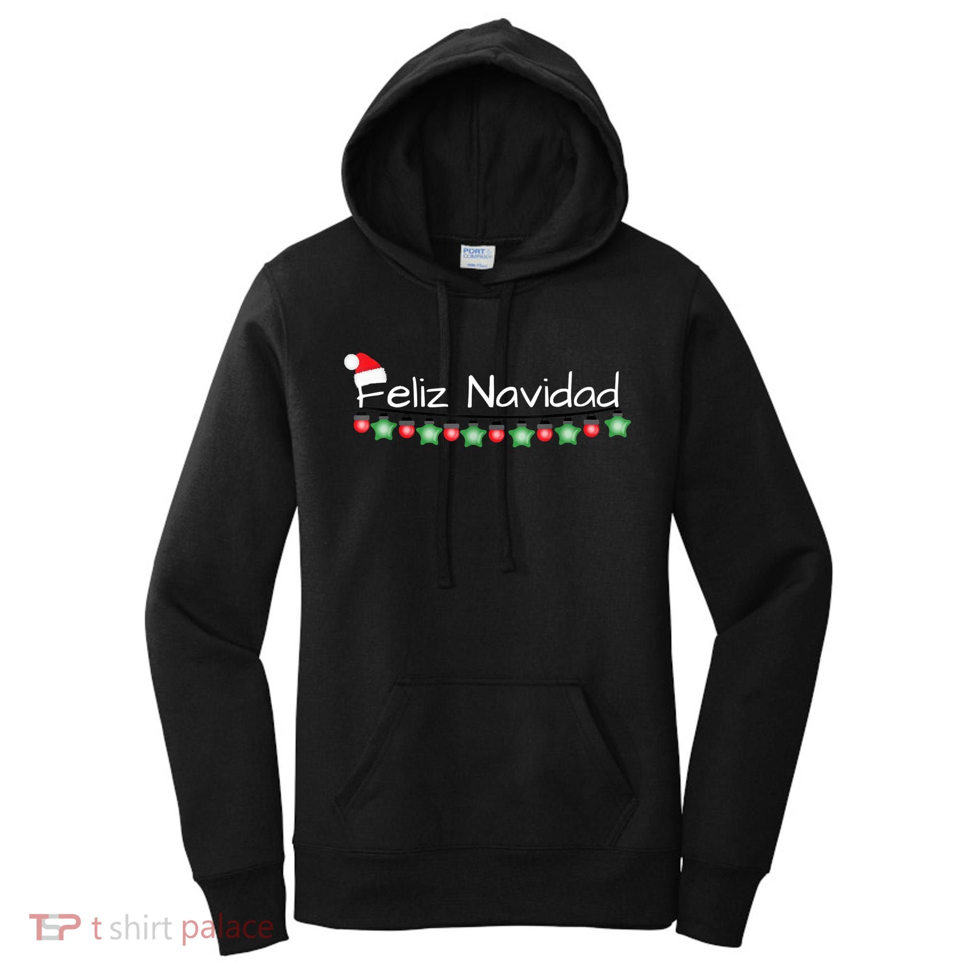 Feliz Navidad Christmas TShirt Women's Hoodie