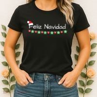 Feliz Navidad Christmas TShirt Women's T-Shirt thumb 2