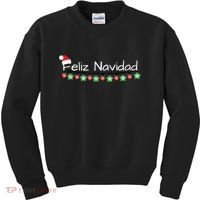 Feliz Navidad Christmas TShirt Kids Sweatshirt thumb 0