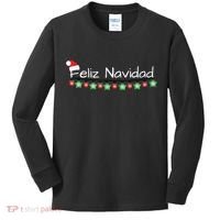 Feliz Navidad Christmas TShirt Kids Long Sleeve Shirt thumb 0