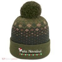 Feliz Navidad Christmas TShirt The Baniff Cuffed Pom Beanie thumb 0