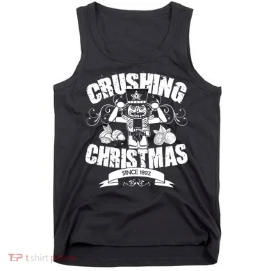Funny Nutcracker Crushing Christmas Tank Top