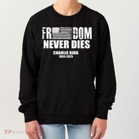 Freedom Never Dies Charlie Kirk 1993-2025 Women's Sweatshirt thumb 0