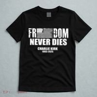 Freedom Never Dies Charlie Kirk 1993-2025 T-Shirt thumb 5