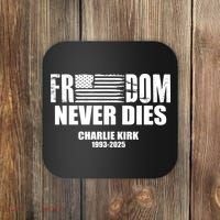 Freedom Never Dies Charlie Kirk 1993-2025 Coaster thumb 0