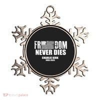 Freedom Never Dies Charlie Kirk 1993-2025 Ornament thumb 0