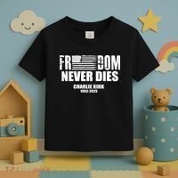 Freedom Never Dies Charlie Kirk 1993-2025 Toddler T-Shirt thumb 3