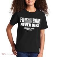 Freedom Never Dies Charlie Kirk 1993-2025 Kids T-Shirt thumb 2