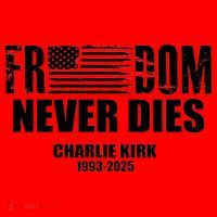 Freedom Never Dies Charlie Kirk 1993-2025 Santa Hat thumb 1