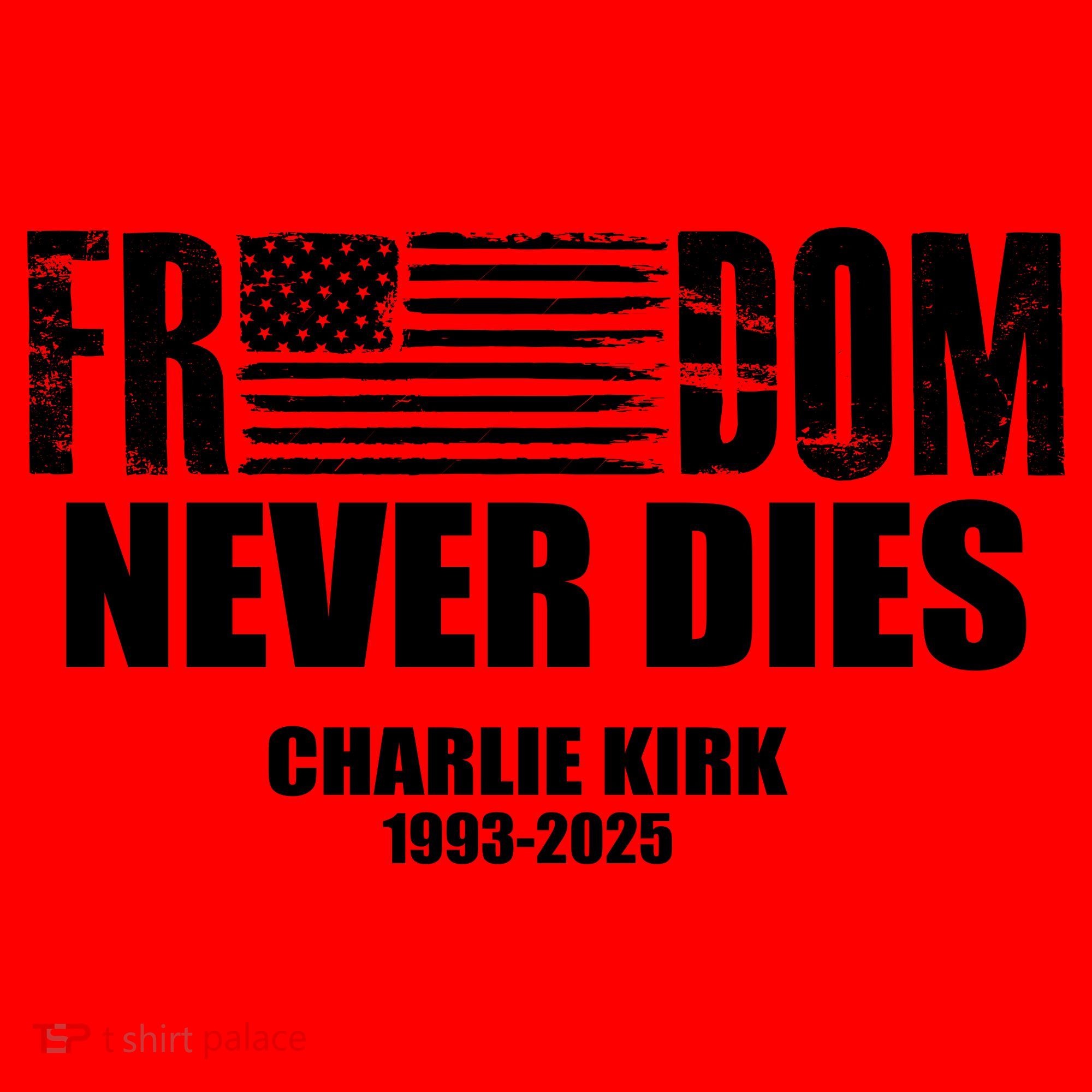 Freedom Never Dies Charlie Kirk 1993-2025 Santa Hat