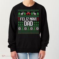 Feliz Navi Dad Funny Ugly Sweater for Christmas Women's Sweatshirt thumb 0