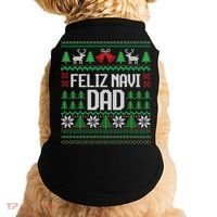 Feliz Navi Dad Funny Ugly Sweater for Christmas Doggie Tank thumb 0