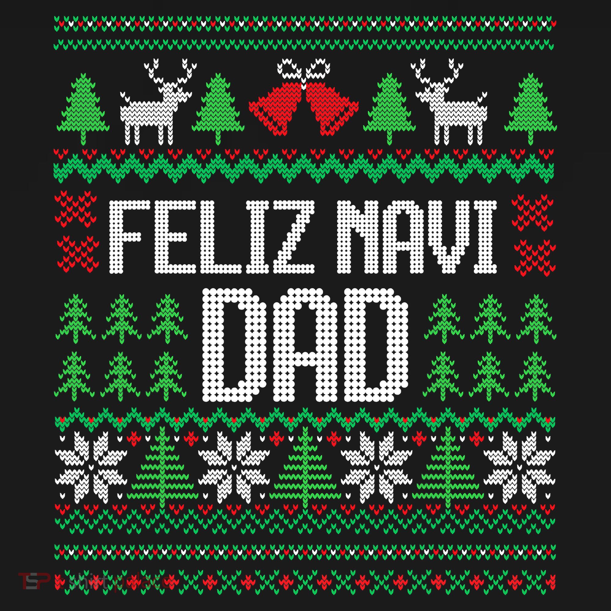 Feliz Navi Dad Funny Ugly Sweater for Christmas Women's Hoodie