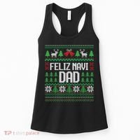 Feliz Navi Dad Funny Ugly Sweater for Christmas Women's Tank Top thumb 0