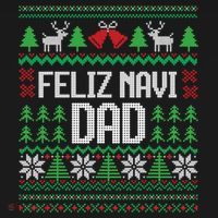Feliz Navi Dad Funny Ugly Sweater for Christmas Visor thumb 3