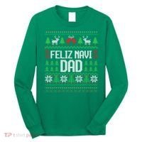 Feliz Navi Dad Funny Ugly Sweater for Christmas Long Sleeve Shirt thumb 0