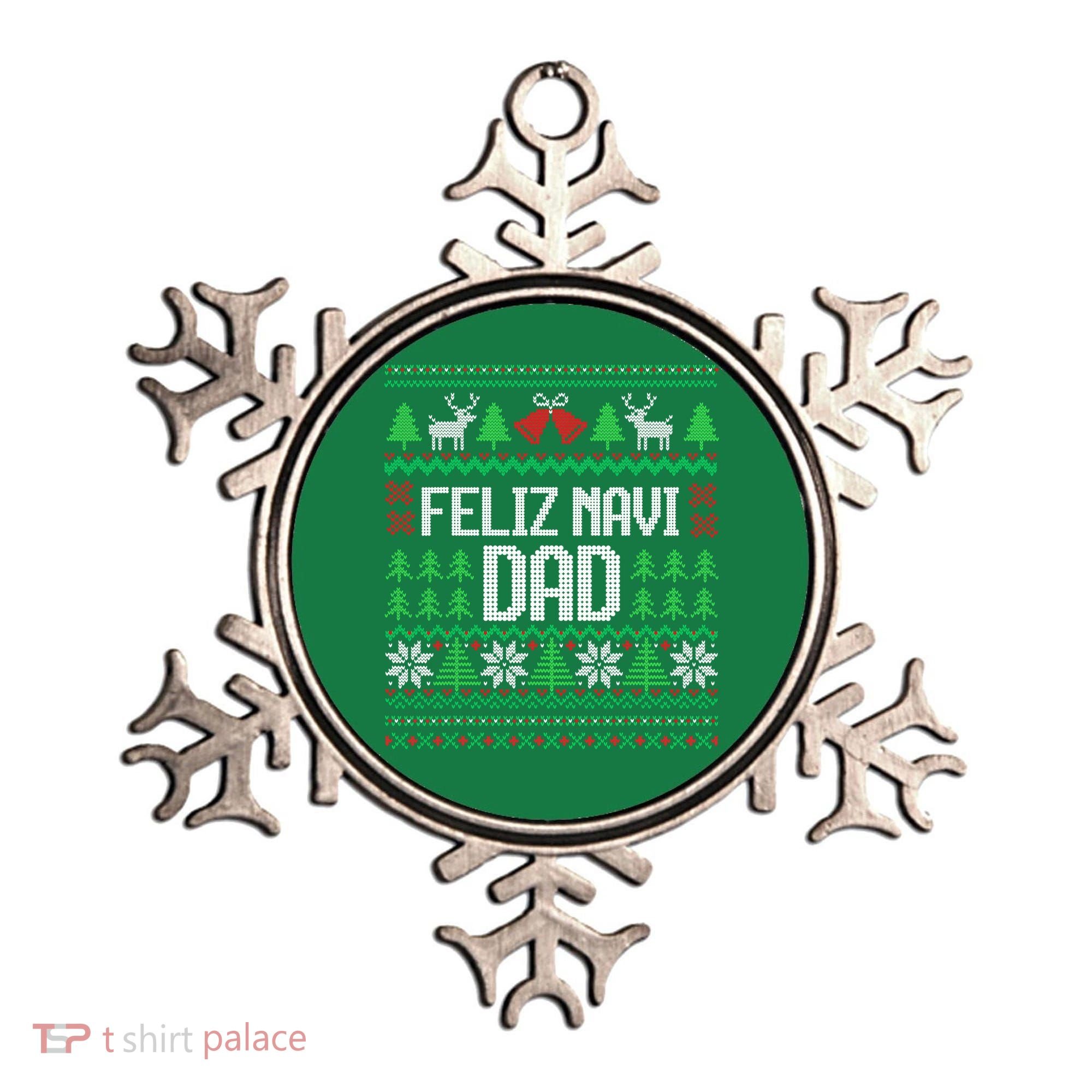 Feliz Navi Dad Funny Ugly Sweater for Christmas Ornament