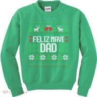 Feliz Navi Dad Funny Ugly Sweater for Christmas Kids Sweatshirt thumb 0