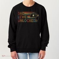 Funny New Dad Dad Level Unlocked Gaming Women's Sweatshirt thumb 0