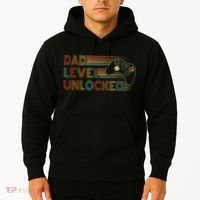 Funny New Dad Dad Level Unlocked Gaming Hoodie thumb 2