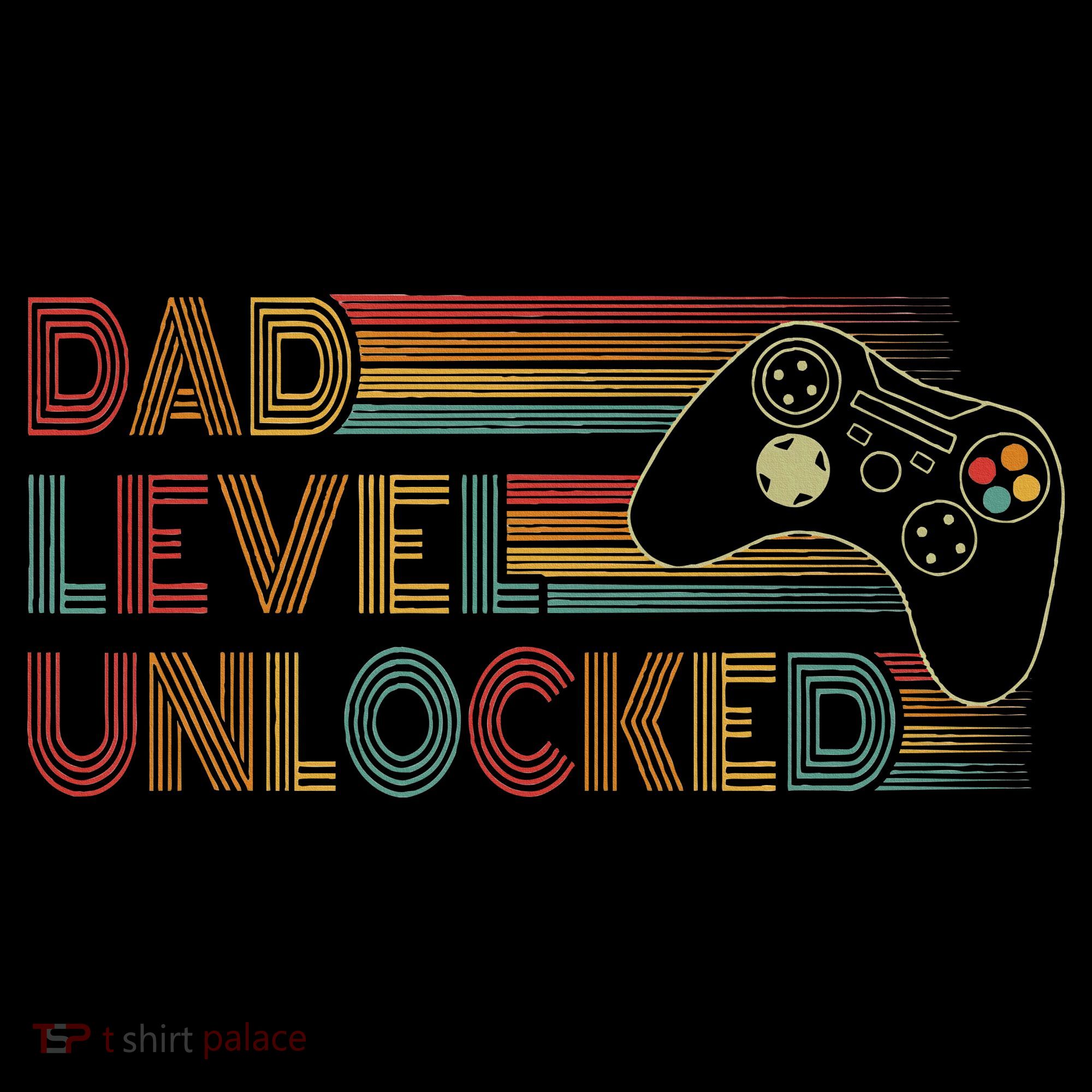 Funny New Dad Dad Level Unlocked Gaming Women's Hoodie