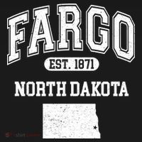 Fargo North Dakota Est 1871 Varsity USA-Made Doggie Bandana thumb 2