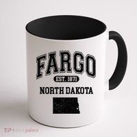 Fargo North Dakota Est 1871 Varsity Coffee Mug thumb 1