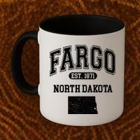 Fargo North Dakota Est 1871 Varsity Coffee Mug thumb 2