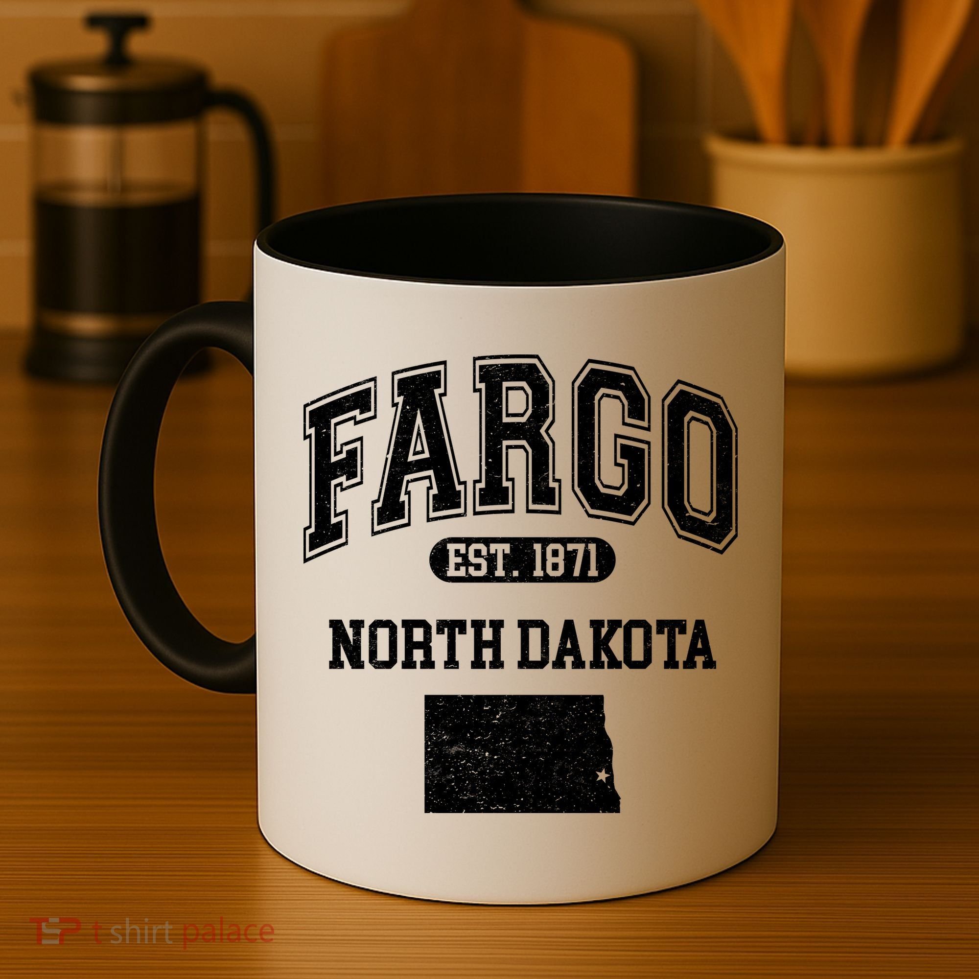 Fargo North Dakota Est 1871 Varsity Coffee Mug