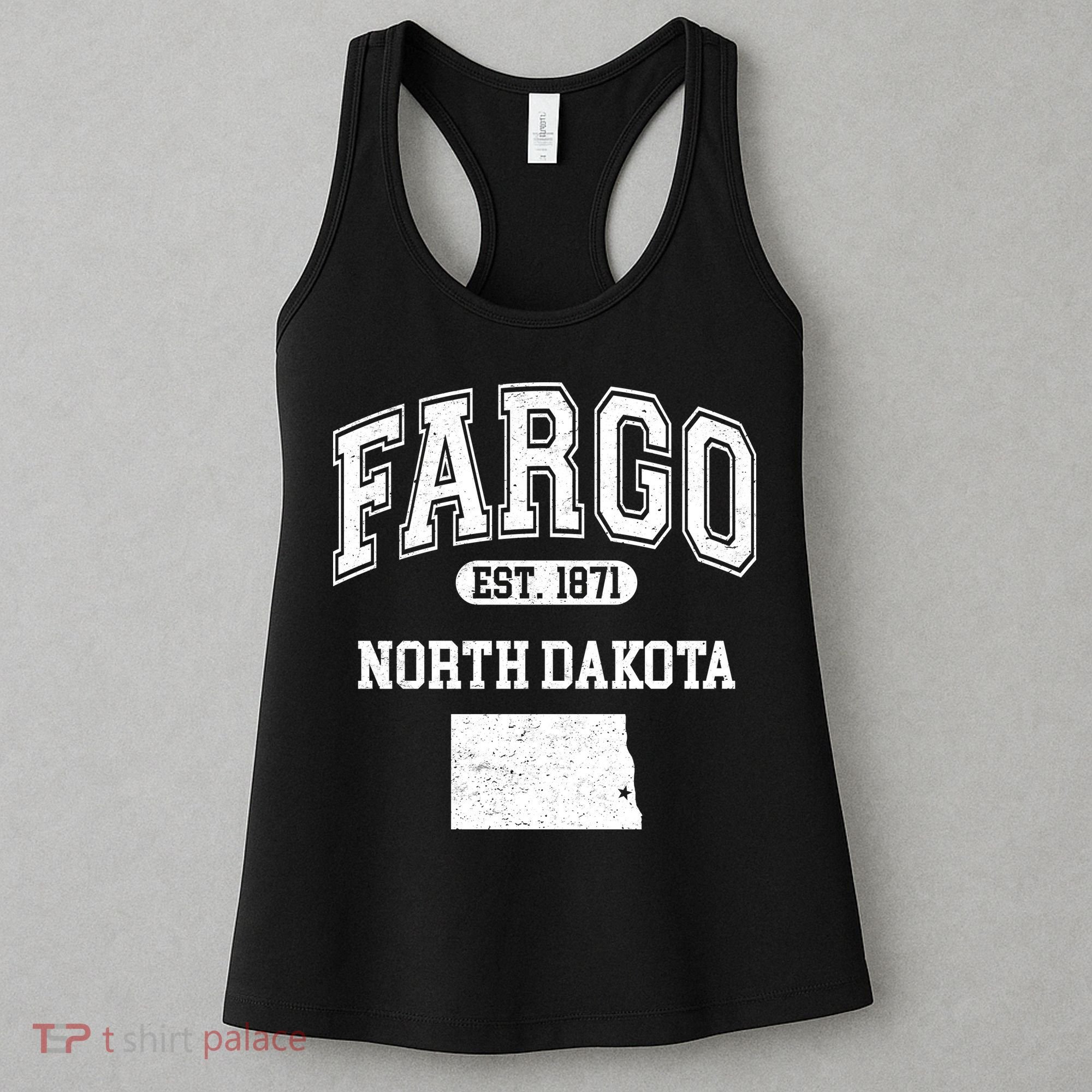 Fargo North Dakota Est 1871 Varsity Women's Tank Top