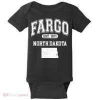 Fargo North Dakota Est 1871 Varsity Baby Bodysuit thumb 0