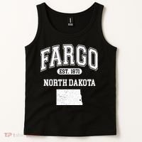 Fargo North Dakota Est 1871 Varsity Tank Top thumb 2