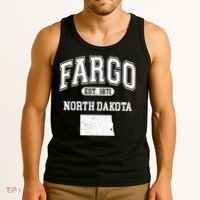Fargo North Dakota Est 1871 Varsity Tank Top thumb 3
