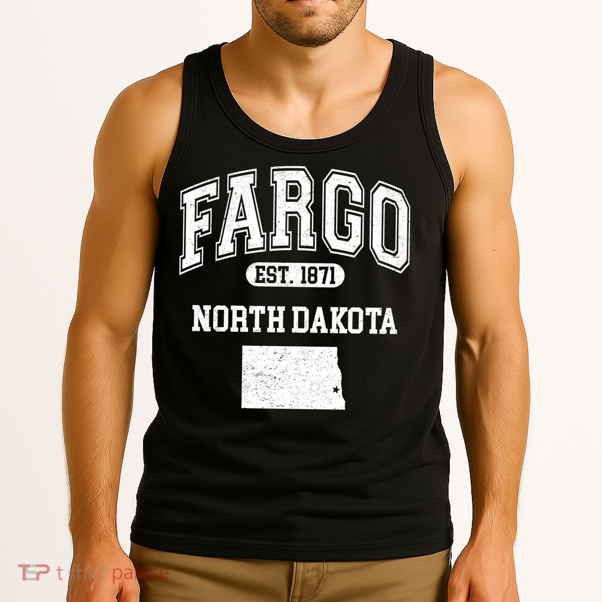 Fargo North Dakota Est 1871 Varsity Tank Top