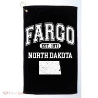 Fargo North Dakota Est 1871 Varsity Golf Towel thumb 0