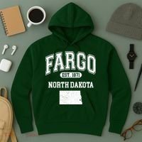Fargo North Dakota Est 1871 Varsity Hoodie thumb 3