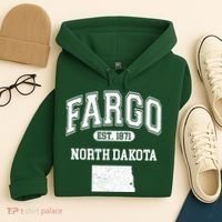 Fargo North Dakota Est 1871 Varsity Hoodie thumb 4
