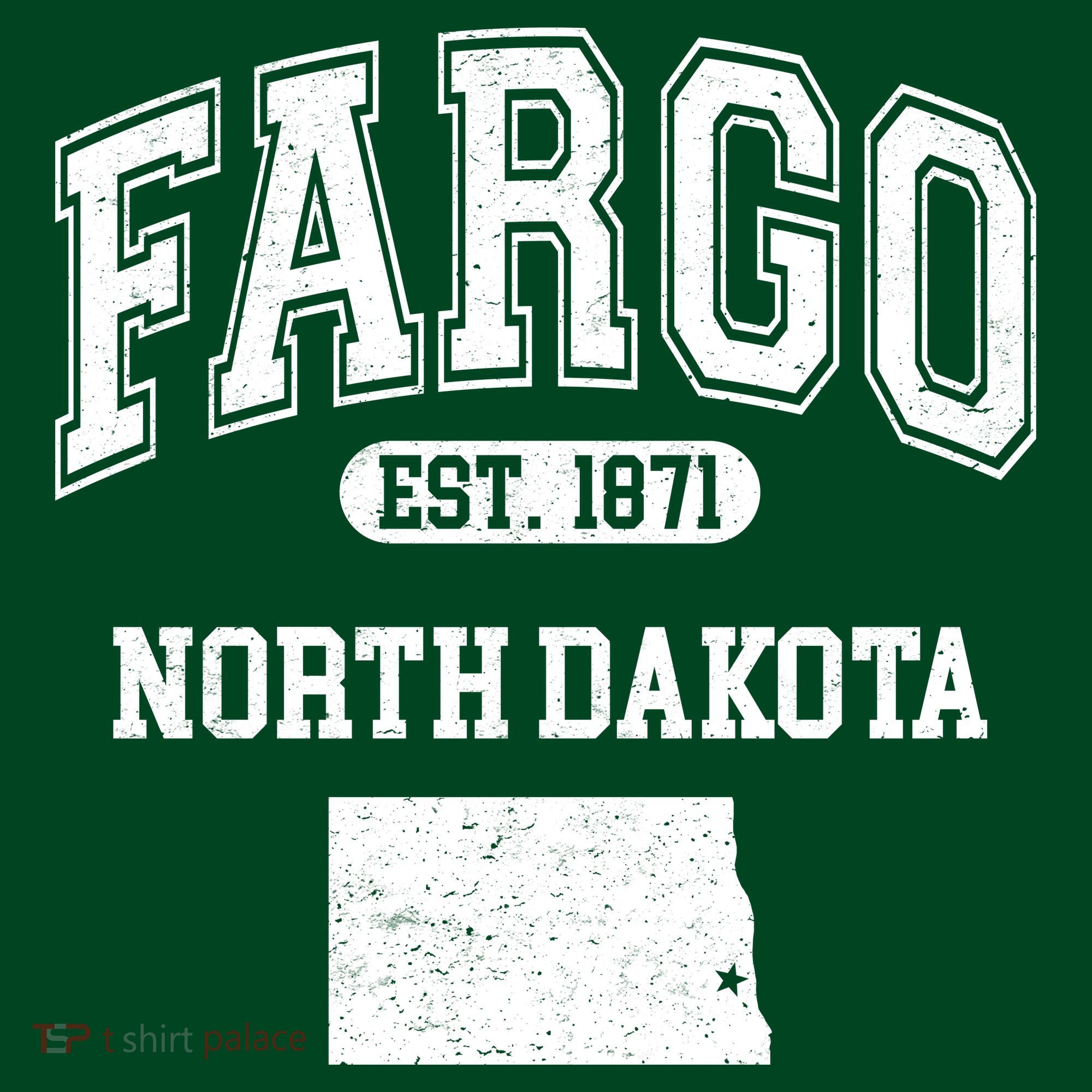 Fargo North Dakota Est 1871 Varsity Long Sleeve Shirt