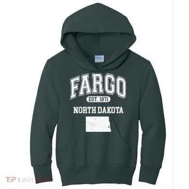 Fargo North Dakota Est 1871 Varsity Kids Hoodie